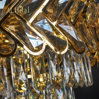 Lustre en cristal moderne et luxueux pour hôtels, villas, salons, restaurants et bars, pour hall d'entrée, escaliers et design d'intérieur