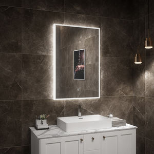 Espejo de Vanidad Redondo con Marco Negro, LED y Táctil Inteligente - Product Image 2