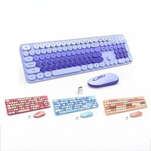 Batería de alta calidad 105 teclas Combo de teclado y ratón Rosa personal duradero - Product Image 1