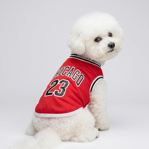 Camisetas de malla fina de verano para perros, camisetas de fútbol <span class=keywords><strong>americano</strong></span>, camisetas de baloncesto en blanco para perros - Product Image 6