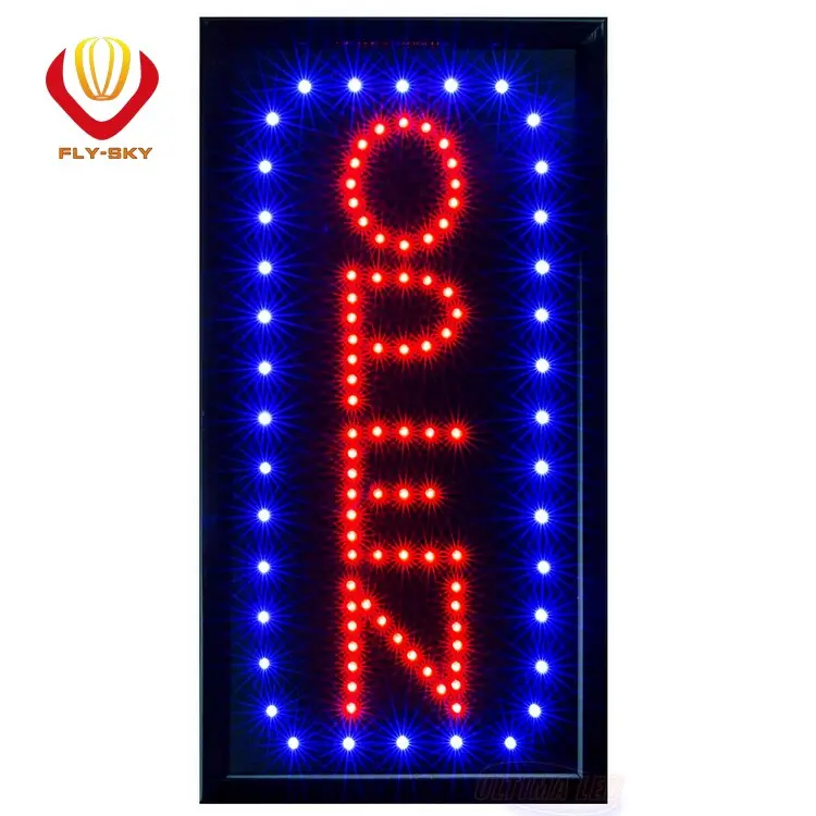 Neon Sign OPEN LED Business Sign Advertisement Board Electric Display Sign Two Modes Flashing & Steady Light · image 6