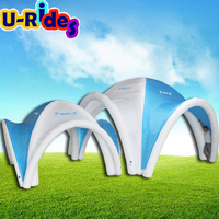 Tente gonflable Big Dome Spider de 4 mètres en PVC et matériau Oxford Igloo de fête pour exposition et salons professionnels avec accessoire souffleur