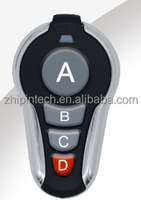 Télécommande universelle Zhipin 433 MHz KT88C à 4 boutons en plastique, portée 50 m, option copie code pour porte de garage, 2 piles CR2016