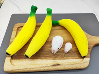 Éponge en forme de banane, jouet souple, haute élasticité, résilience, écologique, antibactérien, classique, pour accessoire de tour de magie