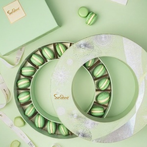 Sunshine Wholesale Luxury High Quality Paper Macaron Packaging Food <b>Gift</b> Box With Custom Logo Printed Round Paper Tube <b>Boxes</b> - Product Image 4