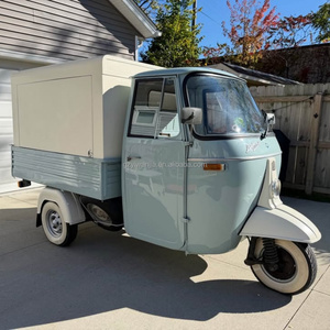 2026 Vintage 3 Tekerlekli Ape Yiyecek Kamyoneti Mobil Prosecco Bar Bira Musluklu Kamyon Retro İçecek Arabası Düğün Parti Etkinlikleri için CE - Product Image 4
