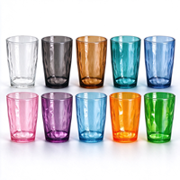Gobelet à boisson en plastique PC incassable, empilable, réutilisable, sans BPA, pour restaurant, bar, hôtel, OEM