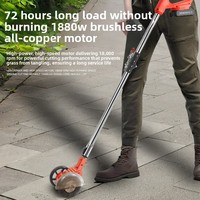 Tondeuse à gazon électrique portative au lithium-ion 2-en-1, débroussailleuse rechargeable, petit outil de jardinage domestique S-156 OEM