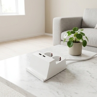 Chargeur USB multifonctionnel de haute qualité à 2 ports 16A avec support de téléphone et rallonge à 2 prises pour UE/US/Chine