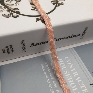 Ingrosso nuovo tessuto a maglia fatto a mano, pizzo con perline per unghie, accessori per abiti <span class=keywords><strong>da</strong></span> sposa Perles En Maille - Product Image 6