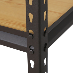 Scaffalatura Angolare per Garage 90cm, Unità di Stoccaggio, Mensole <span class=keywords><strong>in</strong></span> <span class=keywords><strong>Metallo</strong></span> Resistente con Ripiani <span class=keywords><strong>in</strong></span> MDF Laminato - Product Image 3