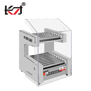Commercio all'ingrosso due strati di salsiccia griglia Hot Dog calda macchina <span class=keywords><strong>Hamburger</strong></span> più caldo Display commerciale Hot Dog macchina a vapore - Product Image 4