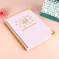 Carnets de suivi de défi d'épargne financière personnalisés en gros, planificateur de richesse, carnet de budget mensuel avec suivi des dépenses