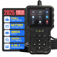 Herramienta de Diagnóstico OBDII V510, Escáner de Automóviles, Analizador de Motor, Herramientas de Escaneo para Automóviles con Lector de Códigos OBD2