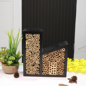 ผู้ผลิตแขวนไม้โรงแรมไม้ไผ่ก่ออิฐรังผึ้งบ้านแมลงตกแต่งสวนไม้ธรรมชาติบ้านแมลงผึ้ง - Product Image 3