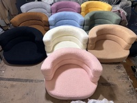 Fauteuil Individuel Moderne et Élégant en Velours pour Salon, Chaise de Loisirs Douce et Durable pour Appartement