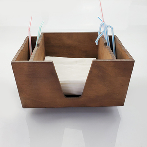 Scatola di fazzoletti di legno porta tovaglioli di carta di legno <span class=keywords><strong>fai</strong></span> <span class=keywords><strong>da</strong></span> <span class=keywords><strong>te</strong></span> porta paglia <span class=keywords><strong>da</strong></span> tavolo - Product Image 6