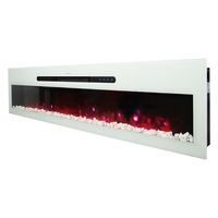 YIKA 1800W 60 "Foyer électrique décoratif mural à insertion de flamme réaliste en gros pour le salon