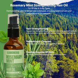 Aceite Capilar Fortalecedor con Biotina, Aceite de Oliva, Romero y Menta para el Control del Frizz, la Rotura y el Daño del Cabello, Marca Privada Personalizada - Product Image 2