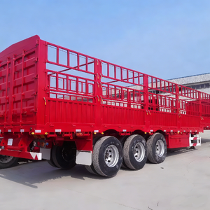 Semi-remorque de transport de bétail robuste, directement de l'usine, à faible coût et sur mesure pour le transport d'animaux au Nigeria et au Ghana - Product Image 4