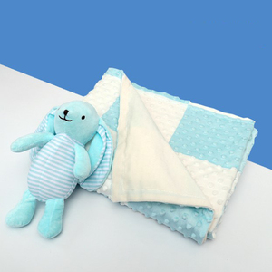 Оптовая продажа, мягкое Норковое одеяло в горошек для новорожденных, детское одеяло - Product Image 5