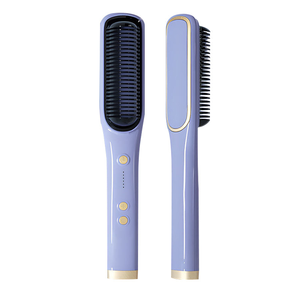 Custom Private Label Heated <strong>Ceramic</strong> <strong>Hair</strong> <strong>Straightener</strong> Comb Electric Heating Anion <strong>Hair</strong> <strong>Straightener</strong> - Product Image 3