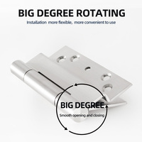Charnière de porte à embout sans huile en acier inoxydable de 5 pouces 3 mm BS EN