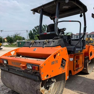 Used HAMM HD75 Tandem Vibratory Roller Double Drum Asphalt Compactor for <b>Road</b> Construction - Product Image 3