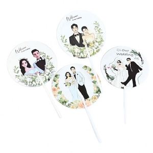 Low Price Promotion for Plastic <b>Hand</b>-<b>held</b> <b>Fans</b> Wedding Party Decoration Souvenirs Printed Custom Logos <b>Hand</b>-<b>held</b> <b>Fans</b> - Product Image 5
