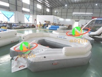 Équipement de divertissement aquatique d'été Plate-forme de loisirs gonflable Dock aquatique Île flottante gonflable