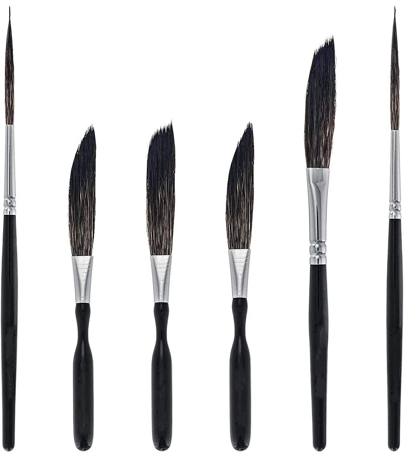 YIHUALE Pinstriping Brush Master Set Sword Brush #0, 00, 000 Scroll #1 #2 Long Liner #00 Bộ Hoàn Chỉnh