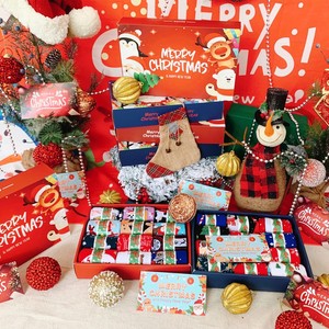 Chaussettes en coton tricotées <span class=keywords><strong>fantaisie</strong></span> de haute qualité pour l'automne et Noël, motif jacquard Père Noël et sapin de Noël, amusantes, séchage rapide pour les fêtes - Product Image 3