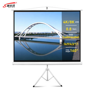 Support trépied - Écran de projection mobile 100 <span class=keywords><strong>pouces</strong></span> 16:9, écran de projection portable léger, facile à transporter et durable, facile à dérouler - Product Image 1