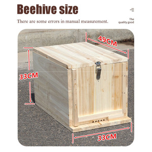 Herramientas de apicultura, colmenas de miel de tierra gruesa de doble puerta, barriles de abejas antiguos clásicos - Product Image 6