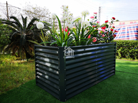 Bacs de jardin surélevés en métal pour l'extérieur, en acier galvanisé, pour légumes, fleurs et plantes, 60*210*60CM