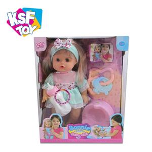 사랑스러운 패션 인형 물 마시고 소변 보는 놀이 인형 세트 장난감 소녀용 미용 인형 12인치 인형 12가지 소리 IC와 젖병 포함 - Product Image 4