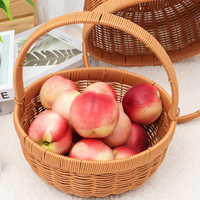 Paniers de cueillette de fruits en plastique Evergreenwrap avec poignées, paniers de pique-nique pour légumes