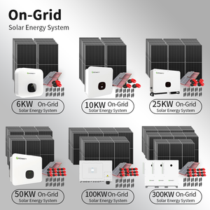 Sistema di accumulo solare ibrido con pannelli solari e <span class=keywords><strong>inverter</strong></span> monofase/trifase, batteria solare da 10kW, 12kW, 20kW per uso domestico - Product Image 2