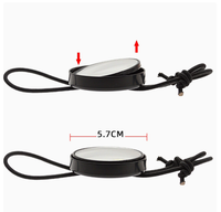 Miroir rétroviseur latéral pour plongée en grotte, sangle élastique réglable, vue large sous-marine, accessoires de plongée sous-marine