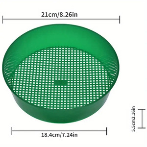 Filtre à mailles en plastique pour tamisage de terre et de pierres, outil de filtration pour jardin, fleurs et pépinière - Product Image 6