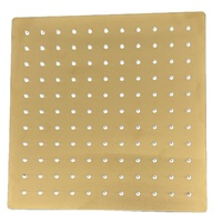 ZY-H103G mode or brossé pluie carré en acier inoxydable bain douche mitigeur grand 8 9 10 12 pouces pommeau de douche salle de bain