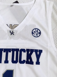 Devin Booker Đại Học tùy chỉnh bóng rổ Jersey #1 Trắng cộng với kích thước thoáng khí & in kỹ thuật - Product Image 3