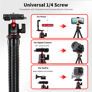 COMAN MT35 Selfie Cámara de vídeo de acción Flexible Octopus <span class=keywords><strong>Dslr</strong></span> Trípode para teléfono móvil - Product Image 2