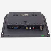 Usine 8 pouces 1024x768 boîtier métallique moniteur à cadre ouvert avec écran tactile pour industriel