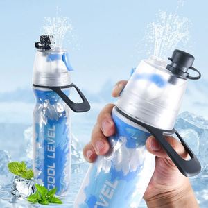 Bouteille d'eau sport isotherme double paroi en PE de 500 ml pour le VTT et les activités de plein air, vente en gros, bouteille à boire directement - Product Image 1