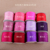 Fil de Nylon Tressé en Soie Satinée de 0,8 mm, 120 mètres, pour Bricolage, Bracelets, Colliers, Attaches-tétines – Vente en Gros