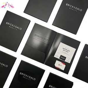 Dossiers de présentation personnalisés bon marché de 9*12 pouces pour l'école, les affaires, les documents, les photos, avec deux poches, couleur et logo personnalisés - Product Image 4