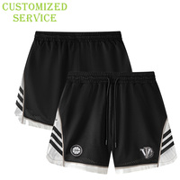 Shorts de sport pour hommes personnalisés avec logo imprimé, 5 pouces, été, faible MOQ, marque privée, poches latérales, respirants, séchage rapide, fitness, musculation