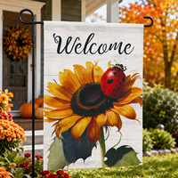 Drapeaux de jardin en gros, double face, durables, imperméables, bannières d'extérieur 30x45cm en polyester, décorations saisonnières bon marché, livraison rapide