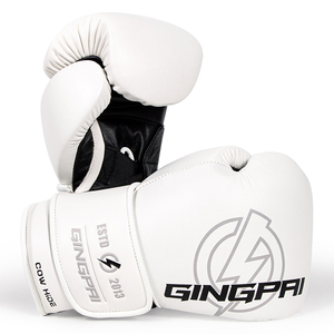 Guanti da Boxe Professionali GINGPAI in Pelle Bovina con Impugnatura Elastica per Arti Marziali, Allenamento Libero, Muay Thai, Sacco da Boxe, Sanda, Combattimento - Product Image 3